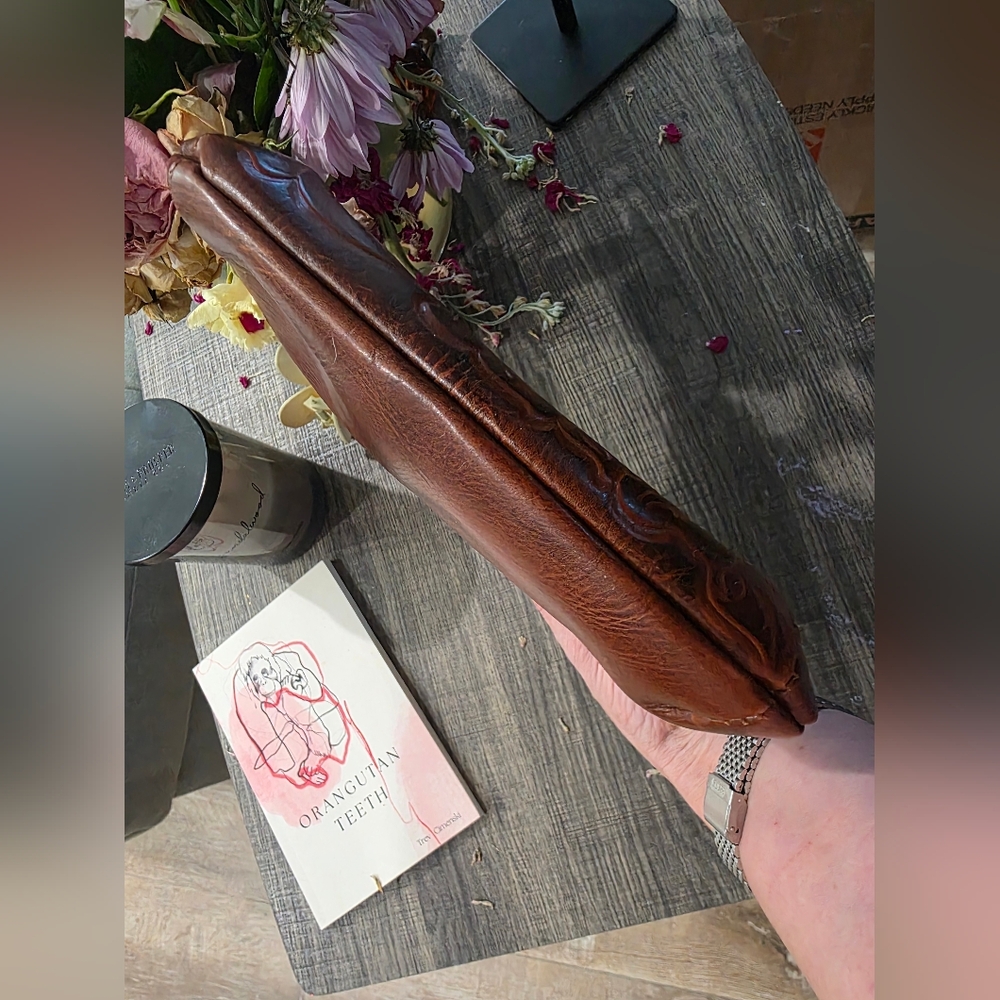 Patricia Nash Brown Embossed Leather Clutch - New!!! - Picture 6 of 6